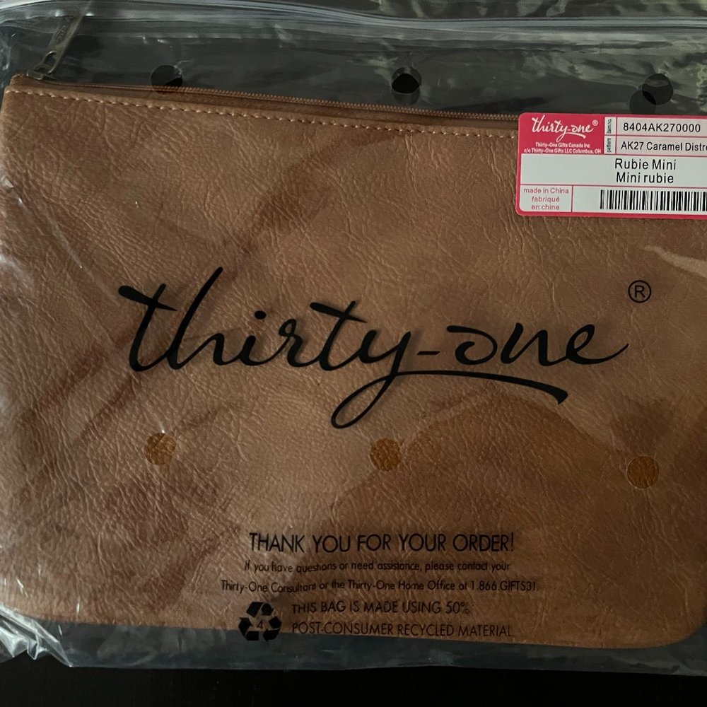 Thirty One Mini Rubie and Wristlet Strap NIB